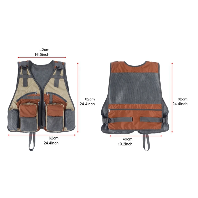 

Multifunctional Fishing Vest Outdoor Sea Fishing Vest Outdoor Photography Director Vest Fly Fishing Vest Pack Adjustable