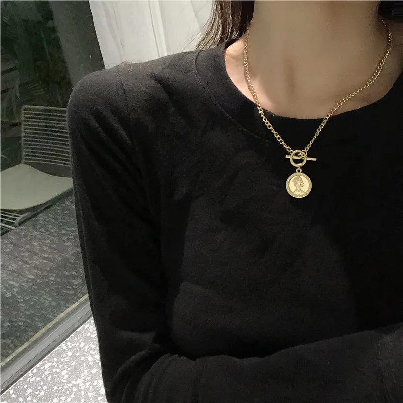 

Шикарное ожерелье с подвеской в форме королевы, круглые короткие ожерелья для женщин и девушек, ювелирные изделия для вечеринок, модные кор...