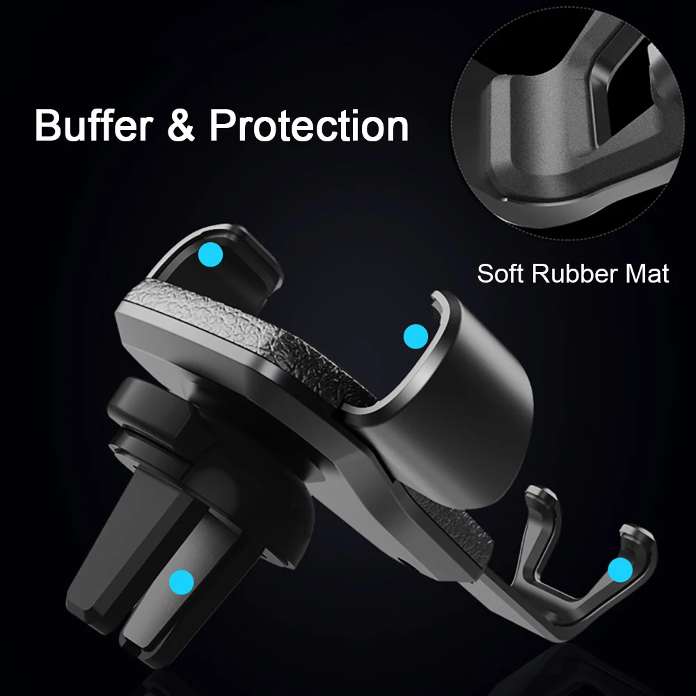 Universal Car Phone Holder Leather Gravity Bracket Air Vent Stand Mount For iPhone 7 8 XS Samsung Support Telephone Voiture |