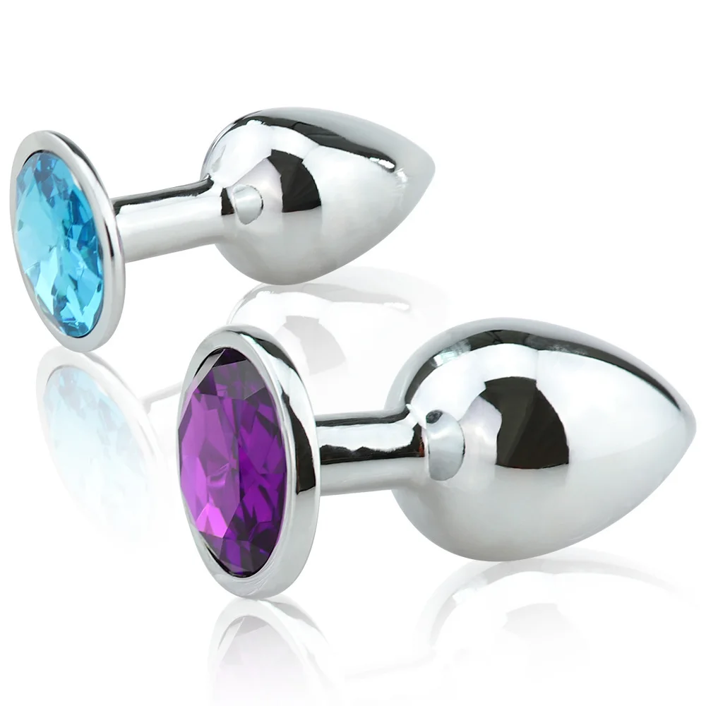 4pcs/set Stainless Steel Anal Plug Crystal Jewelry Round Butt Stimulator Sex Toys Dildo for Adult Game Bdsm Slave | Красота и