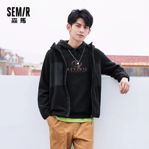 Мужская Флисовая Куртка SEMIR, повседневная куртка с карманами в гонконгском стиле, осень 2020