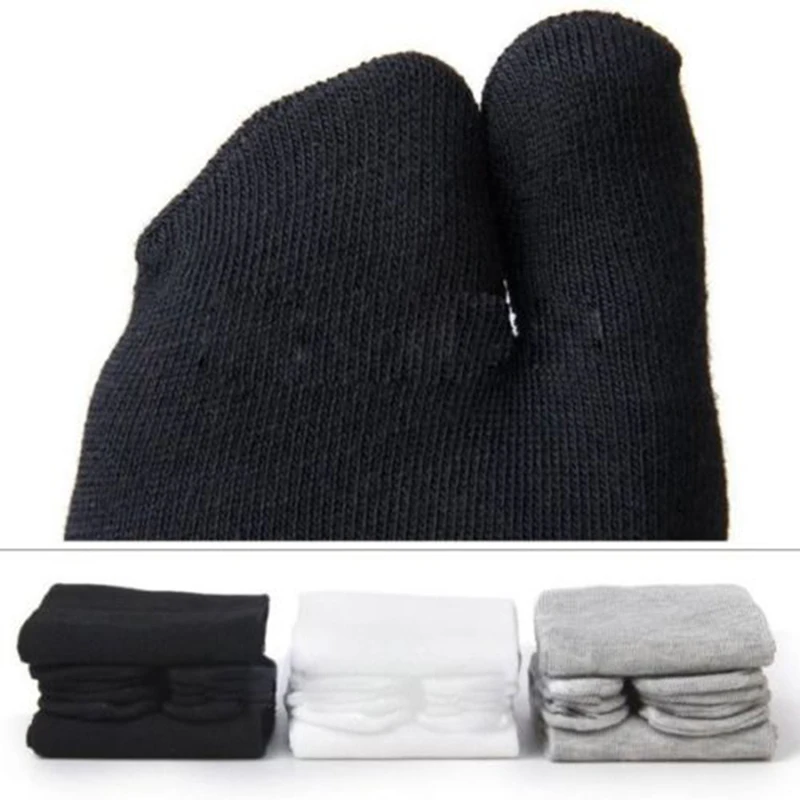 Бамбуковые японские мужские и женские летние носки из волокна с двумя пальцами