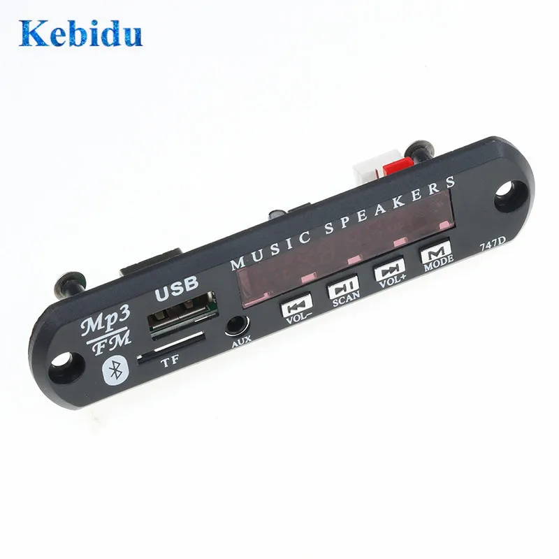 KEBIDU USB TF Радио беспроводной Bluetooth MP3 декодер 12 в WMA плата аудио модуль для