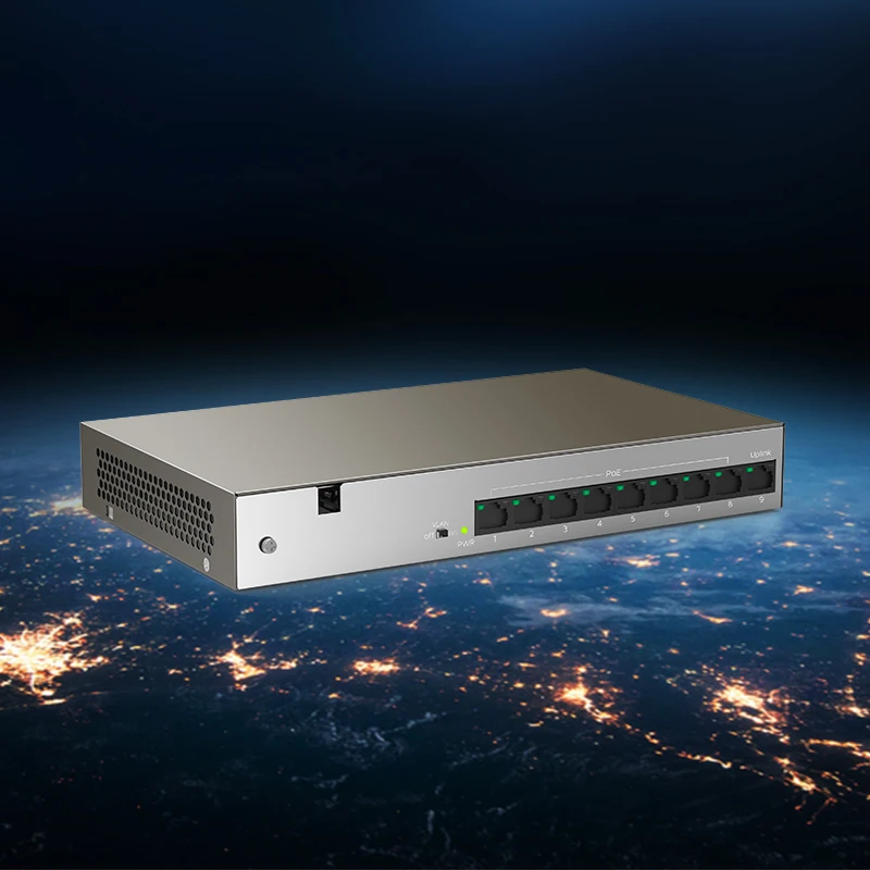 IPCOM F1109TP 8 102W Переключатель POE сетевой коммутатор gigabit ethernet 9*10/100 Мбит/с RJ45 Порты и