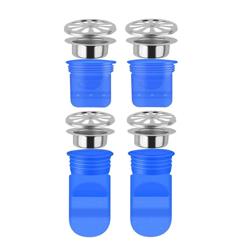 

Drain Backflow Preventer 4 Pack, One Way Valve For Pipes Tubes In Toilet Bathroom Floor Drain Seal Resist Smell And Bugs, 1.97 i