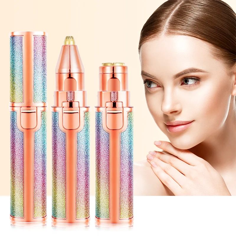 

2 в 1 Электрический триммер для бровей безболезненный эпилятор для макияжа бровей Бритва портативные бритвы для удаления волос на лице Дамс...