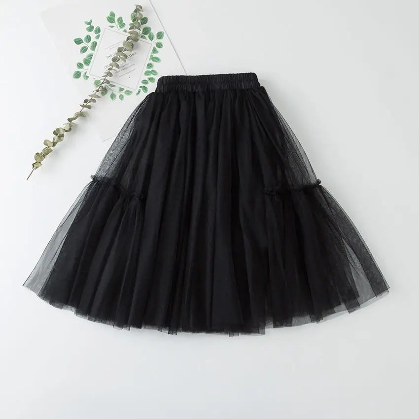 

2021 Spring Autumn Girls Skirts Princess Lovely Tutu Skirts for Kids Fashion Clothes Short Girls Mesh Skirts Dance Outfits D534