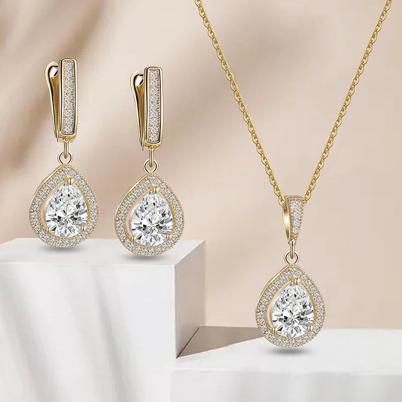 Lalynnly 10 стильные ослепительные кубические циркониевые Медные Ювелирные наборы