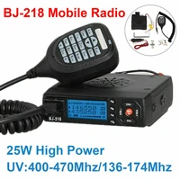 bj218 mini car walkie talkie 25w high power vhf uhf radio station hf transceiver cb hunting two way radio lcd display screen