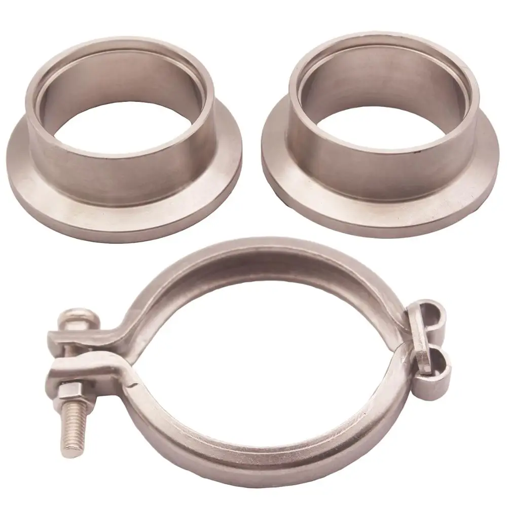 Турбо выхлопная труба из нержавеющей стали комплект v образных фланцев ID: 1 5 ''V