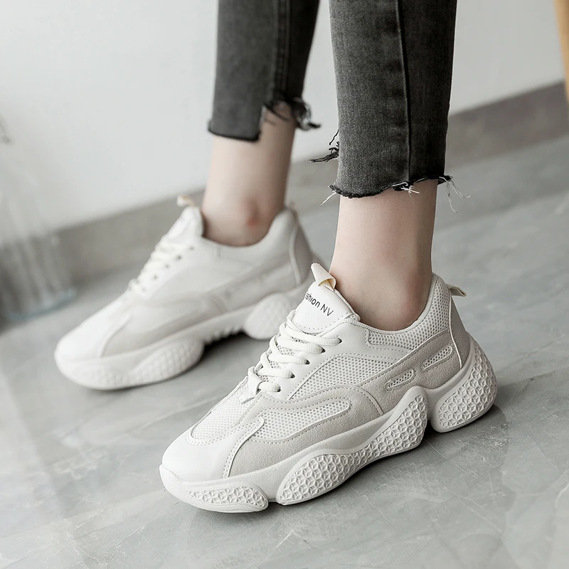 Светящиеся 2019 осенние женские повседневные спортивные туфли для папы милые