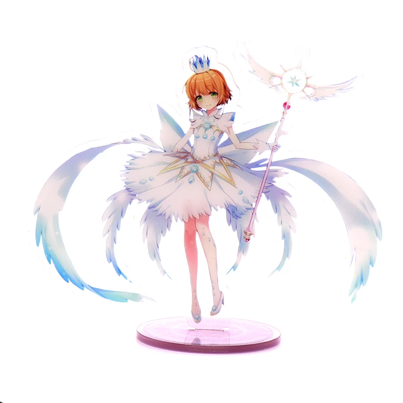Аниме Cardcaptor искатель карт Sakura Li Shaoran прозрачная карта акриловая подставка фигурка настольное украшение Коллекция Модель игрушки Косплей Кукла