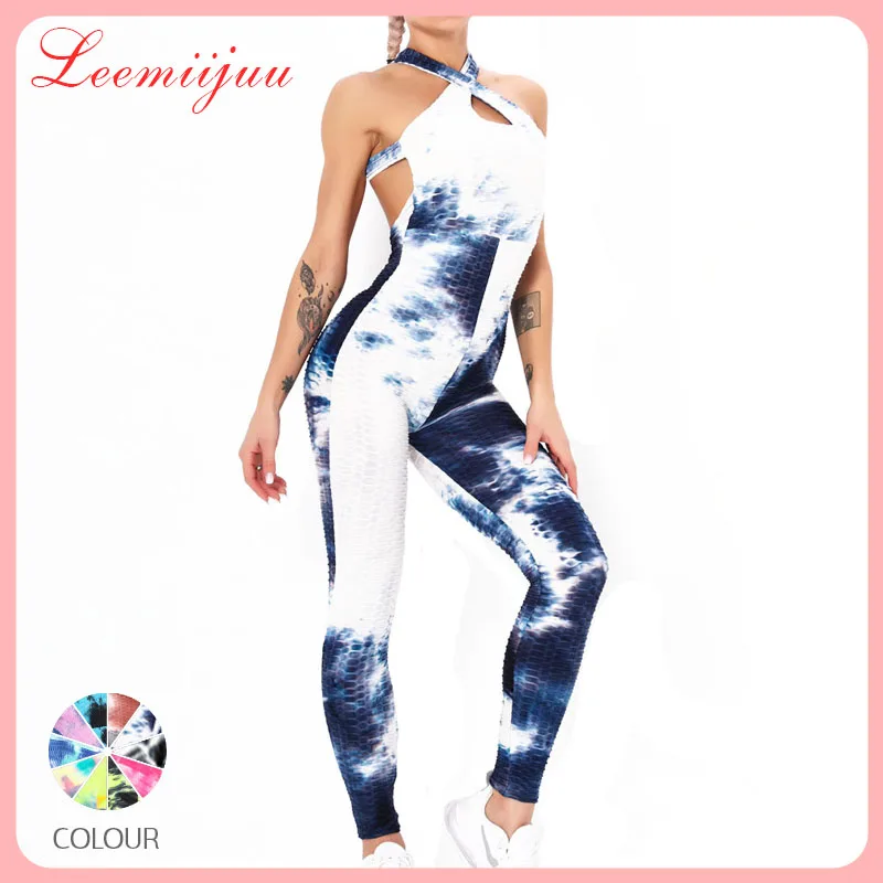 

LEEMIIJUU Seamless Set Sporty Jumpsuit Woman Sports Yoga Suit For Fitness Workout Clothes For Women Women's Clothing