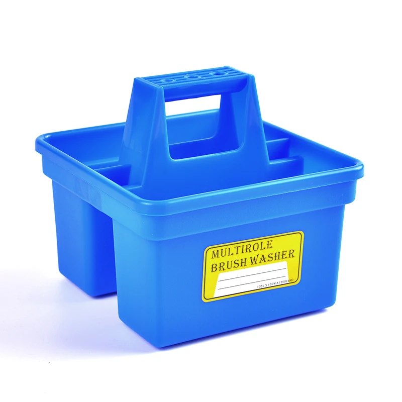 

Square Portable Pen Wash Bucket Anti-fall Plastic Painting Pen Wash Container Portable Outdoor Sketching Storage Pen Bucket