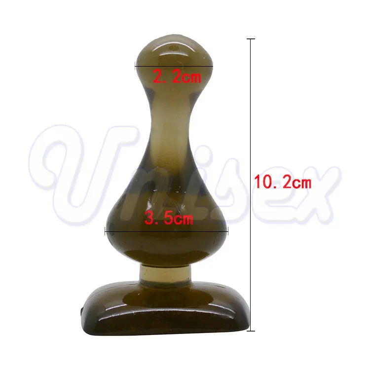 Leten Jelly Smooth Touch G-Spot Soft Anal Toys Butt Plug Insert for Beginners ( Primary ) Unisex Sex Adult Products |