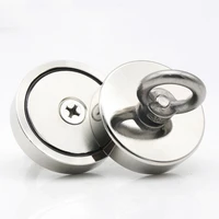 strong neodymium magnet salvage magnet deep sea fishing magnets holder pulling mounting pot with ring eyebolt