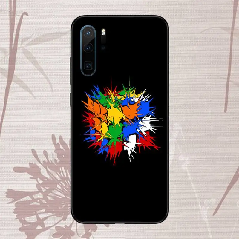

Rubik's cube Phone Case For Huawei P9 P10 P20 P30 Pro Lite smart Mate 10 Lite 20 Y5 Y6 Y7 2018 2019