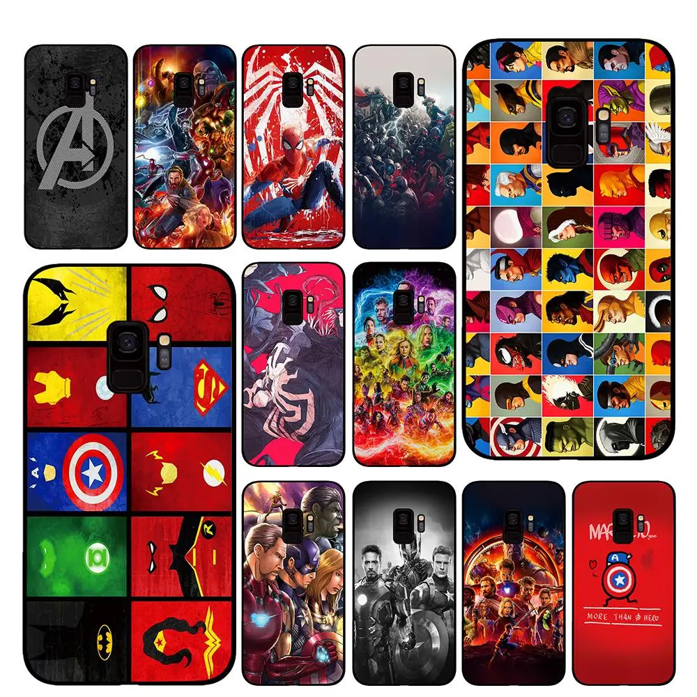 Для marvel avengers hero art Чехлы для samsung Galaxy S10 S8 S9 Plus S7 S6 edge Note 8 9 Роскошный