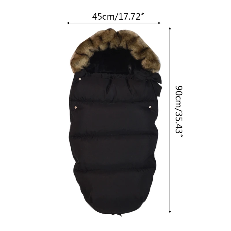 

Baby Stroller Sleeping Bag Winter Warm Sleepsacks Robe Newborn Infant Footmuff 54DF