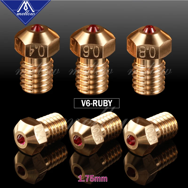 3D-принтер Mellow NF-v6/mk10/mk8 красный распылитель для Flashforge Micro Swiss Cr10 Mk8 V6 Hotend | Компьютеры
