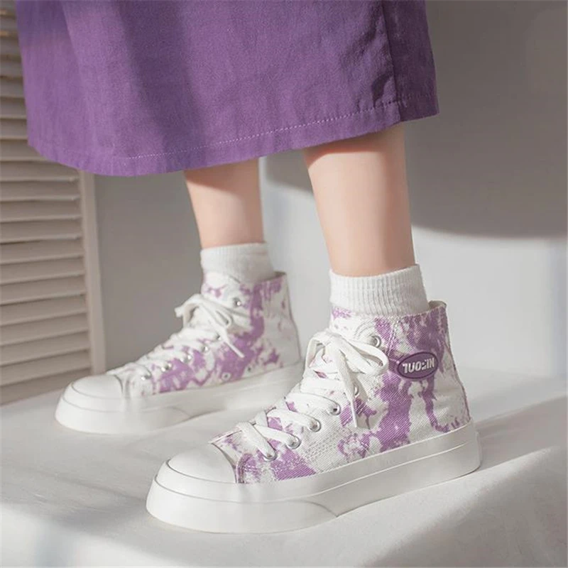 

Сезон лето-осень; 2021 оригинал с высоким берцем; Парусиновая обувь японский женский Harajuku Стиль Женская парусиновая обувь для учащихся паруси...