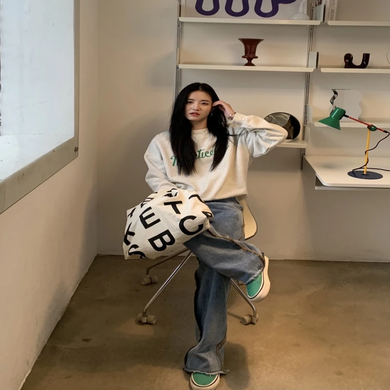 

2020 Women's Autumn Winter New Round Neck Pullover Pull Tops Fashion Casual Keep Warm Hoodies Ladies Loose Lazy Simple Jacket