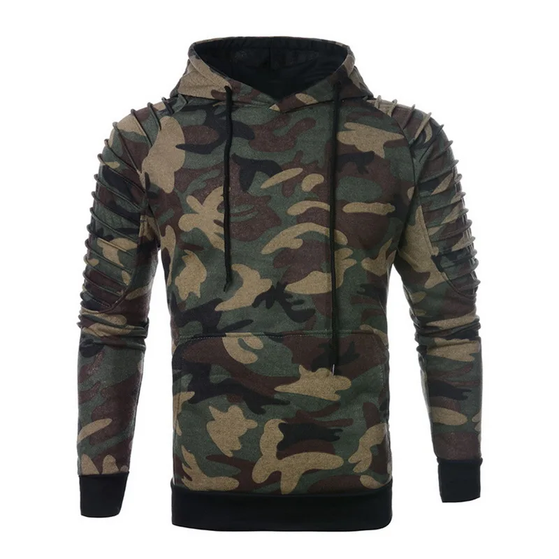

DIHOPE New Spring Camouflage Hoodies Men Fashion Sweatshirt Male Camo Hoody Hip Hop Streetwear Military Hoodie Plus Size Top