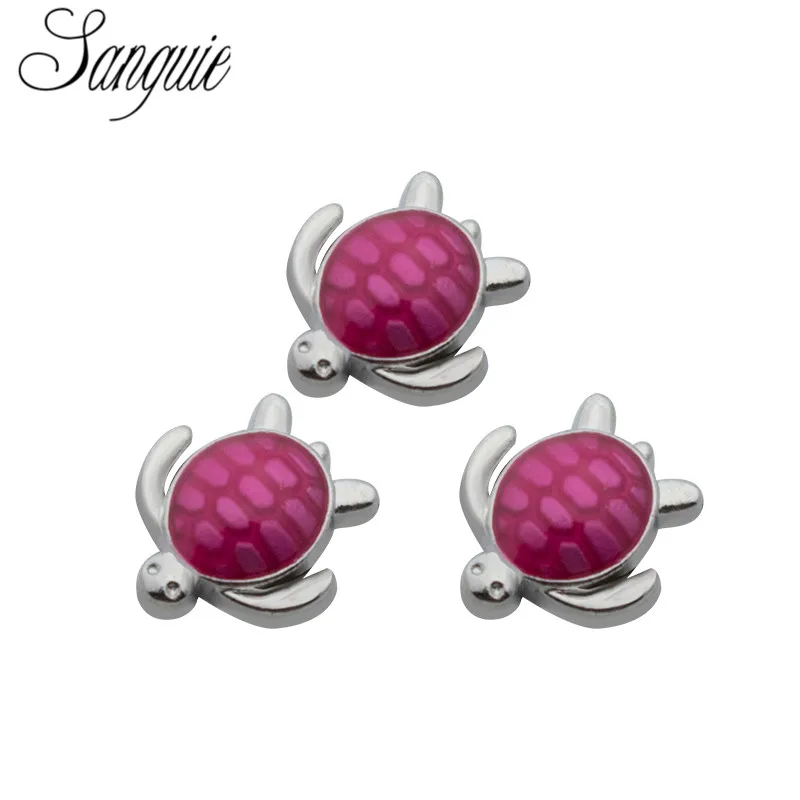 Новые 10 шт./лот плавающие амулеты черепаха Амулеты медальоны подходят для жизни