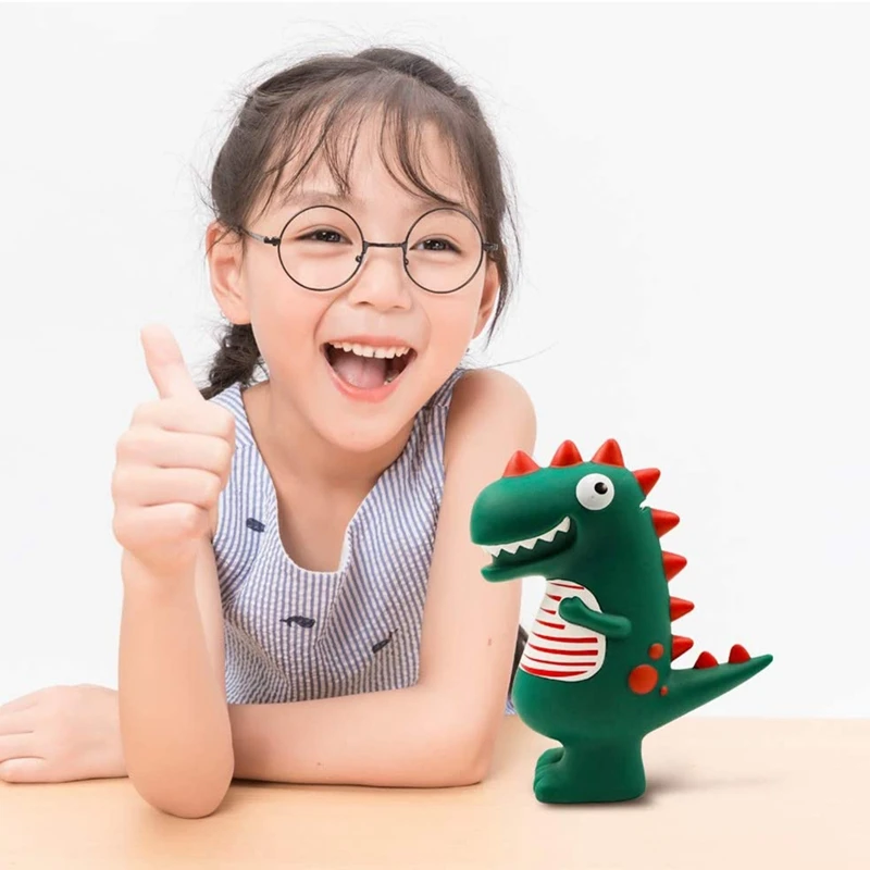 Копилка Детская копилка с зеленым динозавром из мультфильма Противоударная для