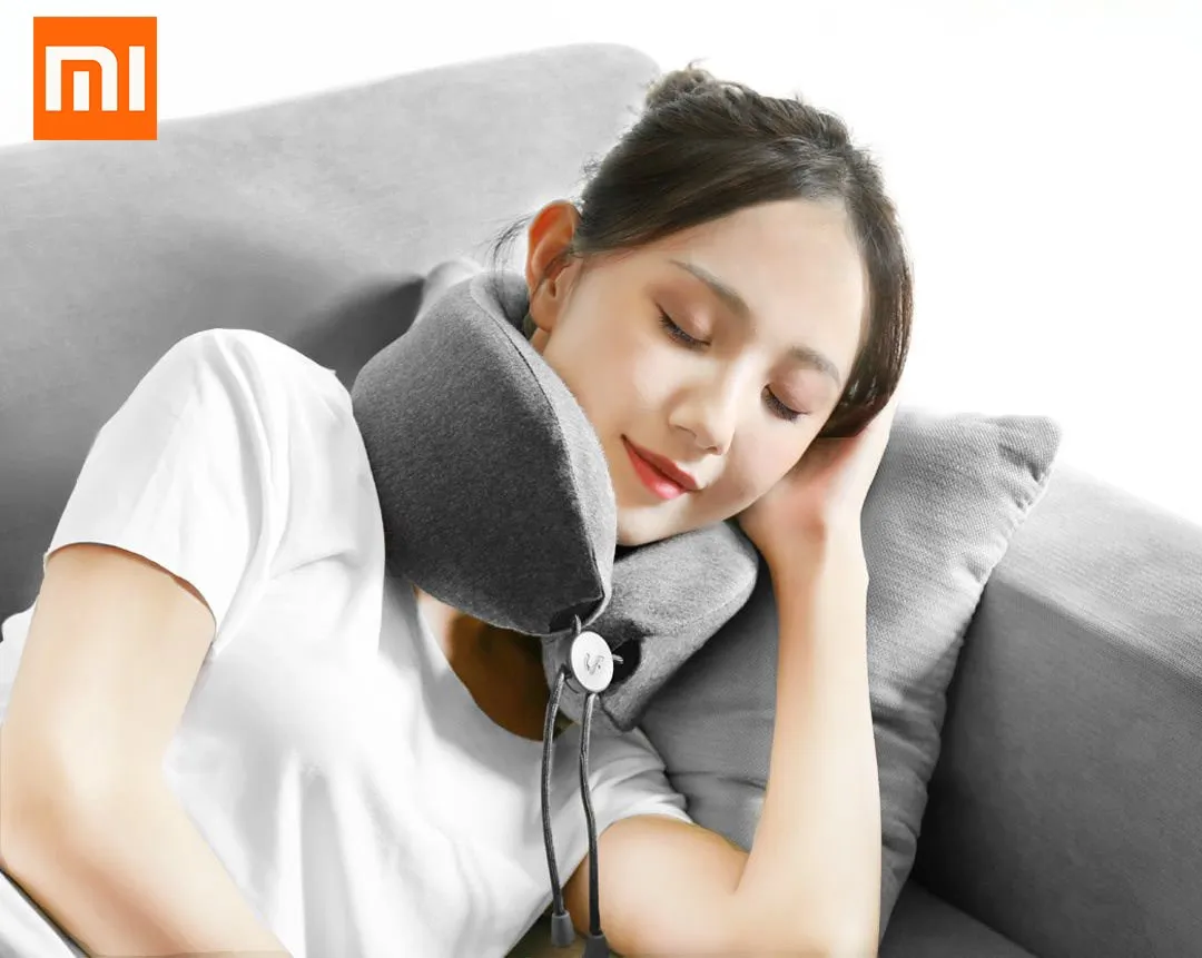 Массажная Подушка Xiaomi Lefan Massage Sleep Neck Pillow (Темно-Серый) Питание 2 батарейки АА 15