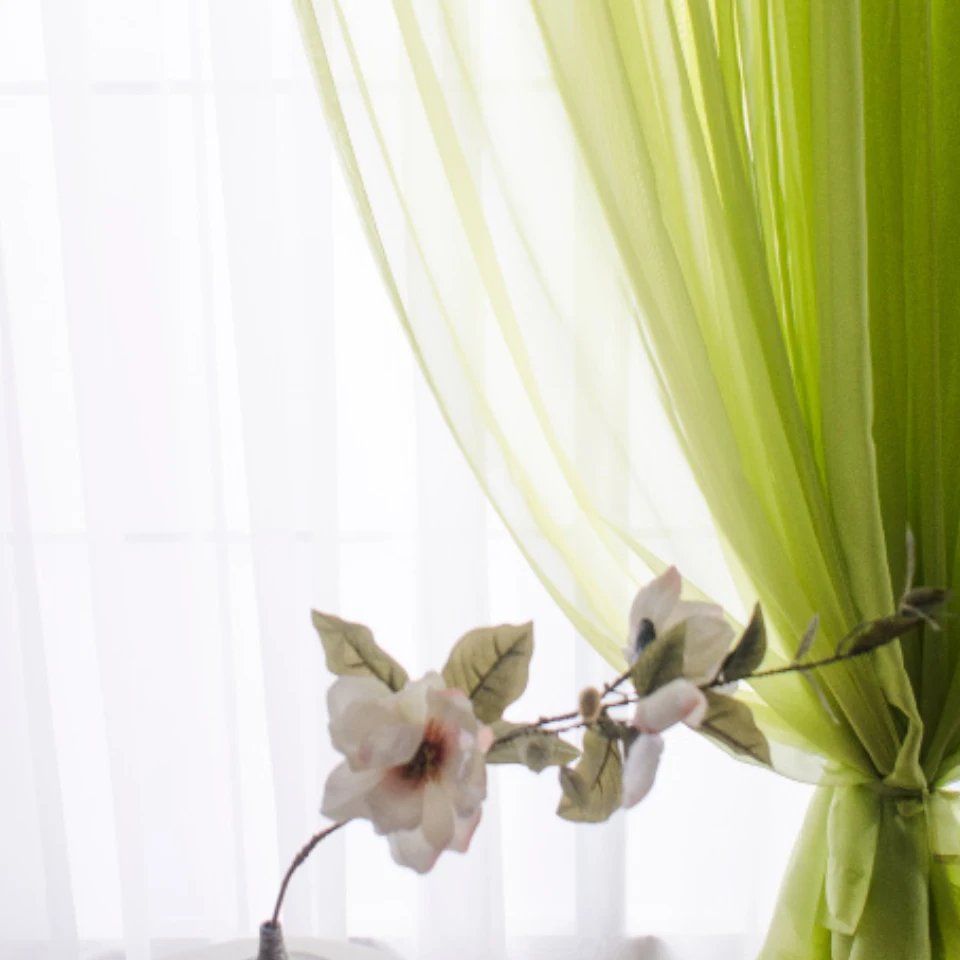 Прозрачная занавеска для спальни s тканевая оконная гостиной современные