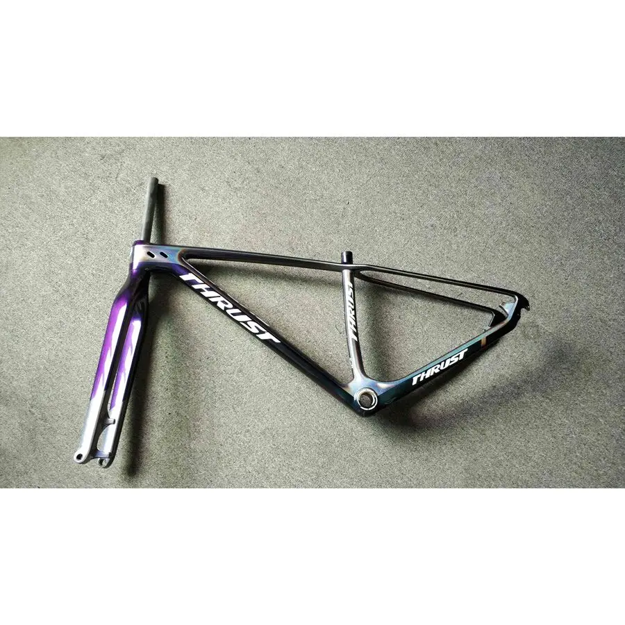 Упорная цветная рама хамелеона + вилка велосипедная углеродная 29er для горного