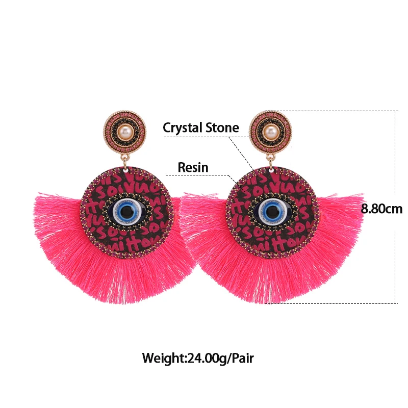 

Bohemian Tassel New Design Oorbellen Voor Vrouwen Ladies Eyes Earrings Jewelry Party Gifts High Quality Fashion Drop Earrings