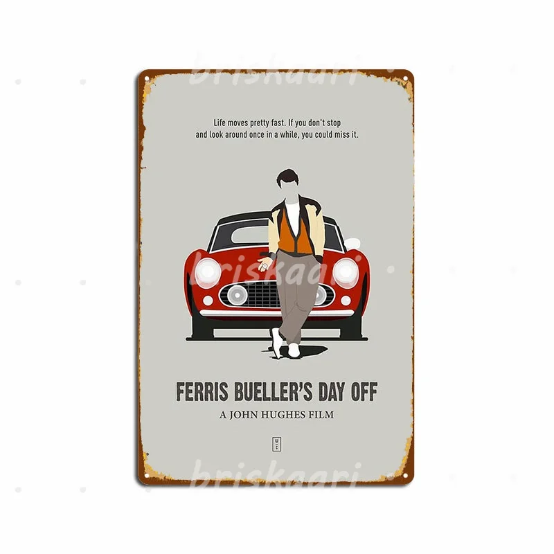 

Ferris Bueller's Day Off Metal Signs Home Plates Wall Mural Personalized Metal Posters