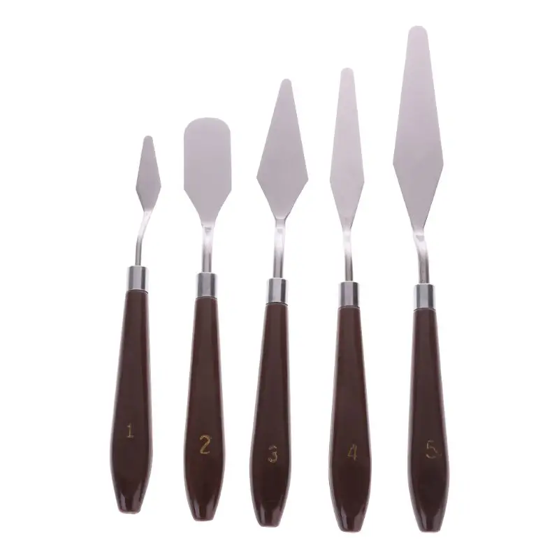 5 шт./компл. Палитра для художественной покраски нож лопатка художественная