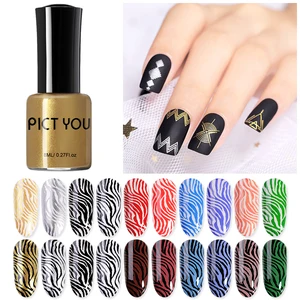 PICT YOU 8 мл штамповочный лак для ногтей цветной черный штамповочный лак для ногтей печать лак для ногтей DIY штамповочная пластина
