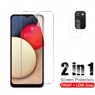 Защитное стекло 2 в 1 для Samsung Galaxy A02S, защитная пленка для объектива камеры SamsungA02S A 02S SM-A025F, закаленное стекло