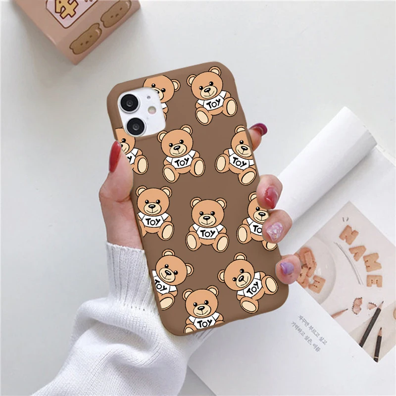Чехол-накладка для iPhone 8 7 6 6s Plus 12 Pro Mini Max XR X XS SE 2020 5 5S 11 Италия с медведем | Мобильные