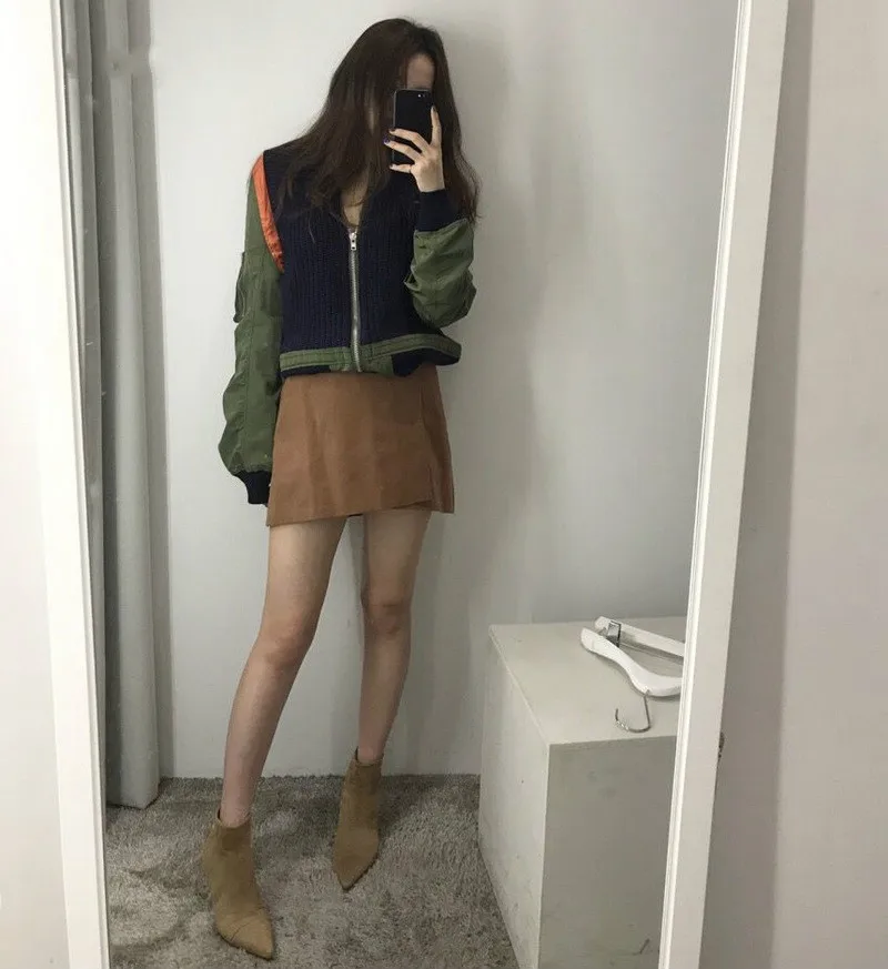 Женская куртка на осень и зиму одежда высокого качества Куртка Harajuku ветровка