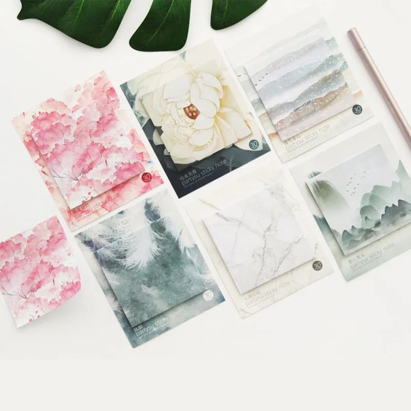 1 шт. Kawaii блокнот клейкая бумага стикер заметки для сообщений милые канцелярские