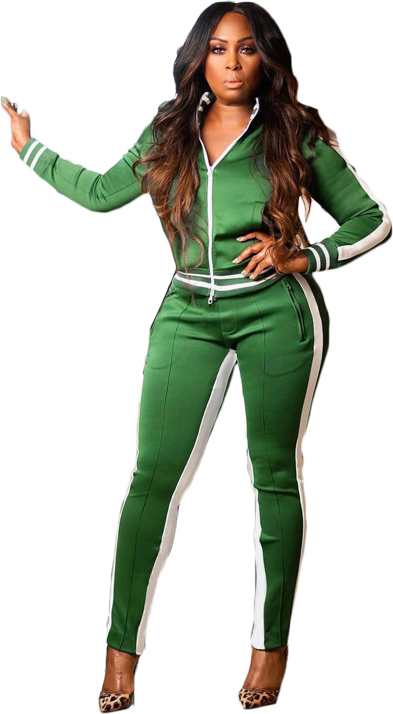 

Two-piece women's clothing sportswear fitness elastic waist women's matching suit sportswear female Jogging Fitness Suits Mujer