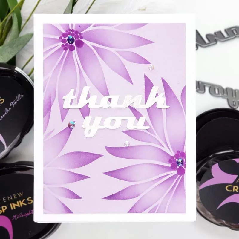 Металлические Вырубные штампы JC Thank You Hello для скрапбукинга букв вырезанный