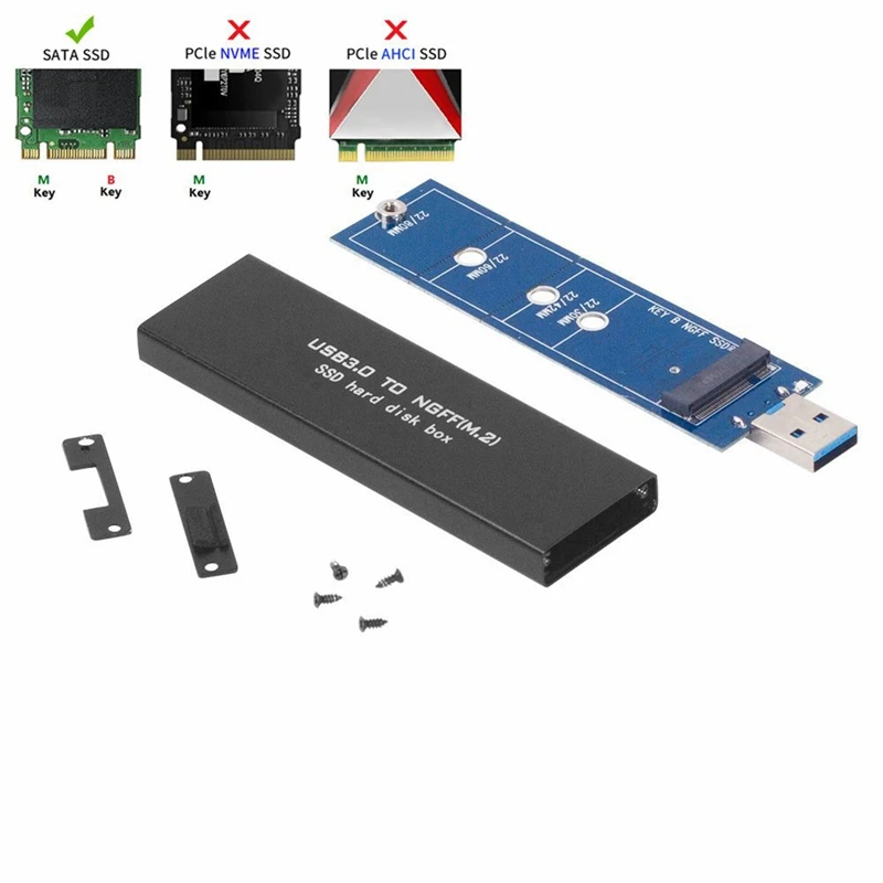 Usb 3 0 к Ngff M.2 B Ключ Ssd корпус внешний с Sata для Wd Blue Crucial Mx500 Kingston A400 Samsung 860 Ev |