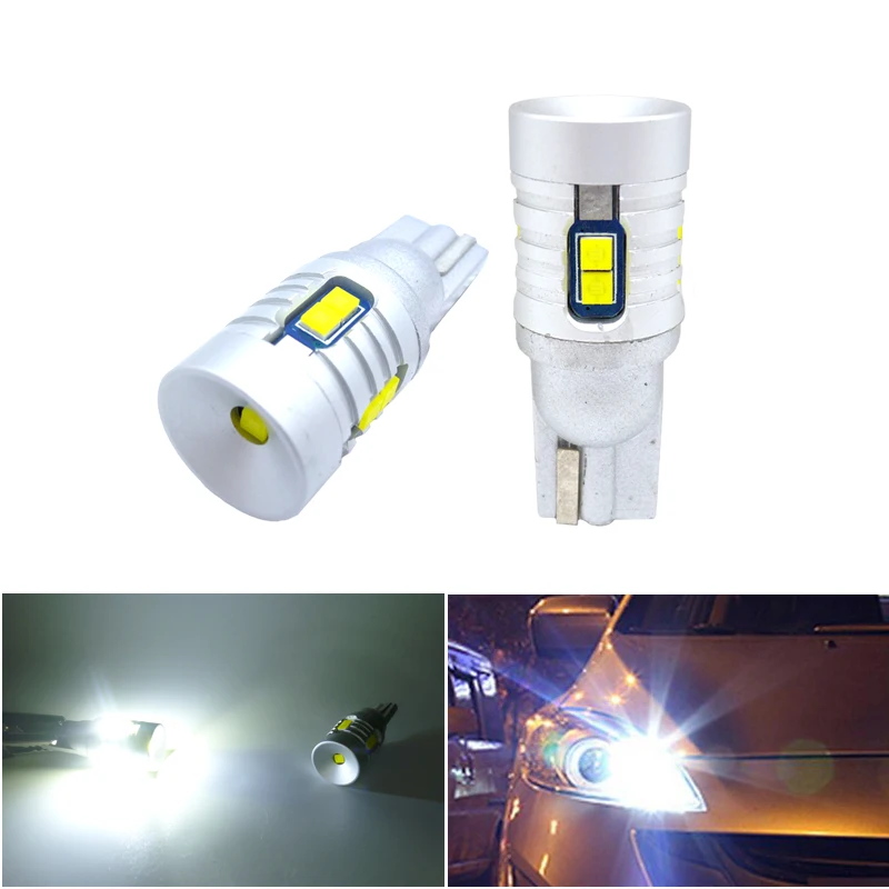 

2x T10 W5W LED Bulb 2020 SMD 168 194 Car Accessories LED Clearance Lights Side marker Reading lamp Auto 12V 24V White canbus