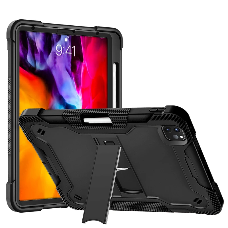 

Чехол для iPad Pro 11 2020 2021 2018 11 дюймов Чехол-подставка для ipad Air 4 10,9 дюйма 2020 поколение сверхмощный противоударный чехол для детей