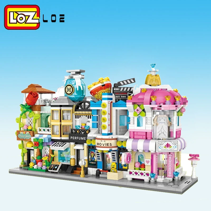 Лоз мини-блоки вид на город сцена Кофейня розничный магазин архитектурные модели