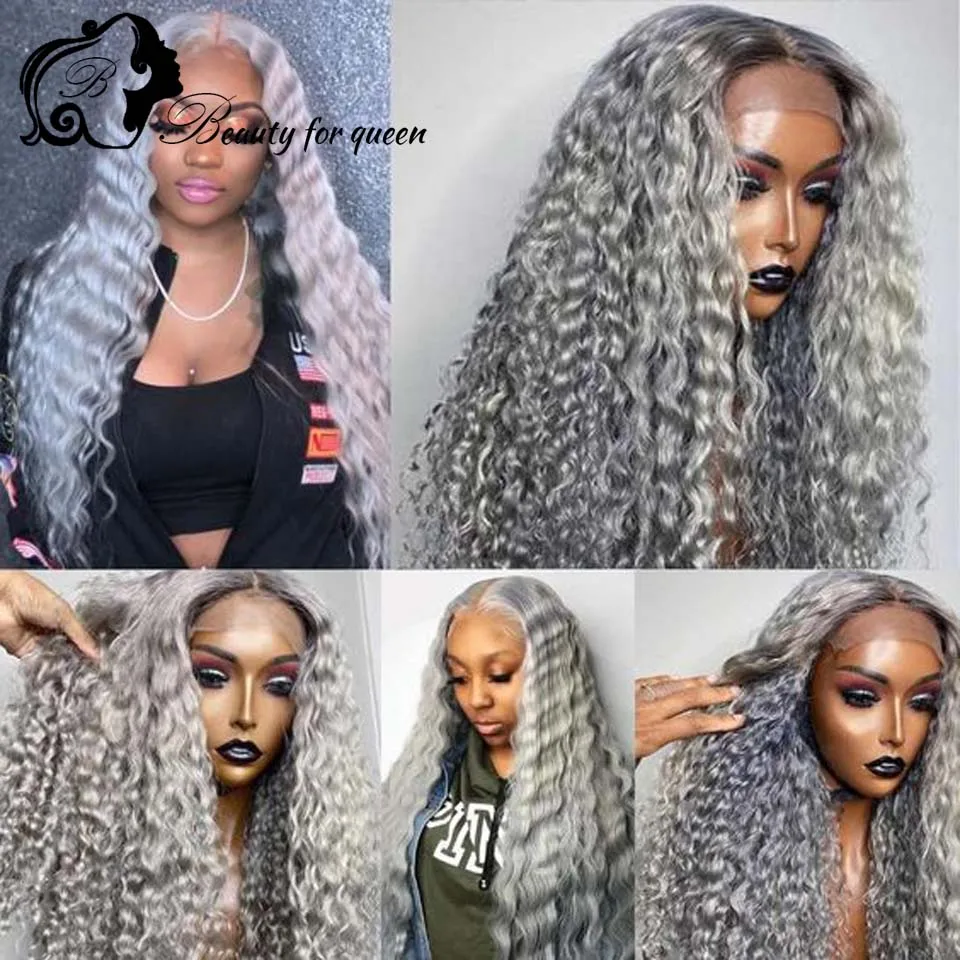 

Lace Front Human Hair Wigs For Black Women HD Transparent Lace Frontal Wig Water Wave Lace Front Wig Natural Hairline Wig 150%