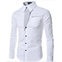 hot shirt design long male size masculina camisa sale casual dress sleeve formal 4xl slim fit new shirt brand fashion men camis