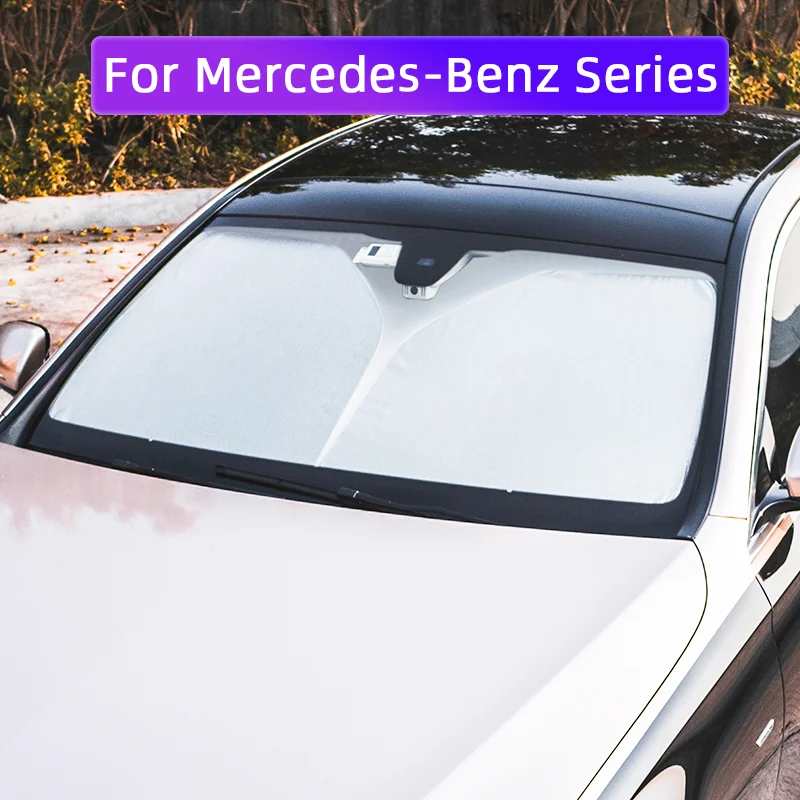 

Parasol Windshield Sunshade Summer Cooling Curtain Visor For Mercedes Benz W204 W210 W221 A B C E S Class CLA GLA/B/C/E/S