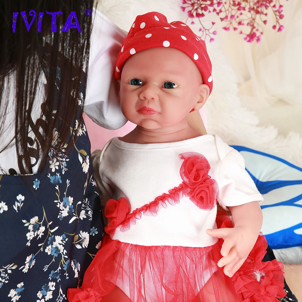IVITA WG1524 50 см (20 дюймов) 3 89 кг силиконовый милый Новорожденный ребенок Куклы